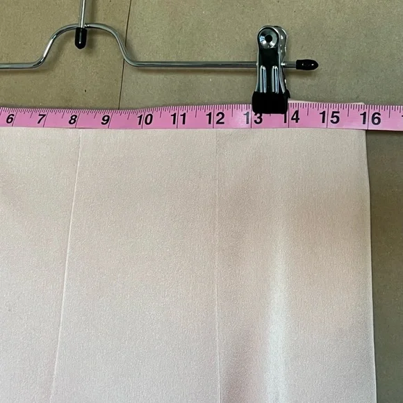 ✨NWT✨🏷Ann Taylor: Pale Pink A-line/Flare Satin-Sheen Fully-Line Skirt - Picture 10 of 14